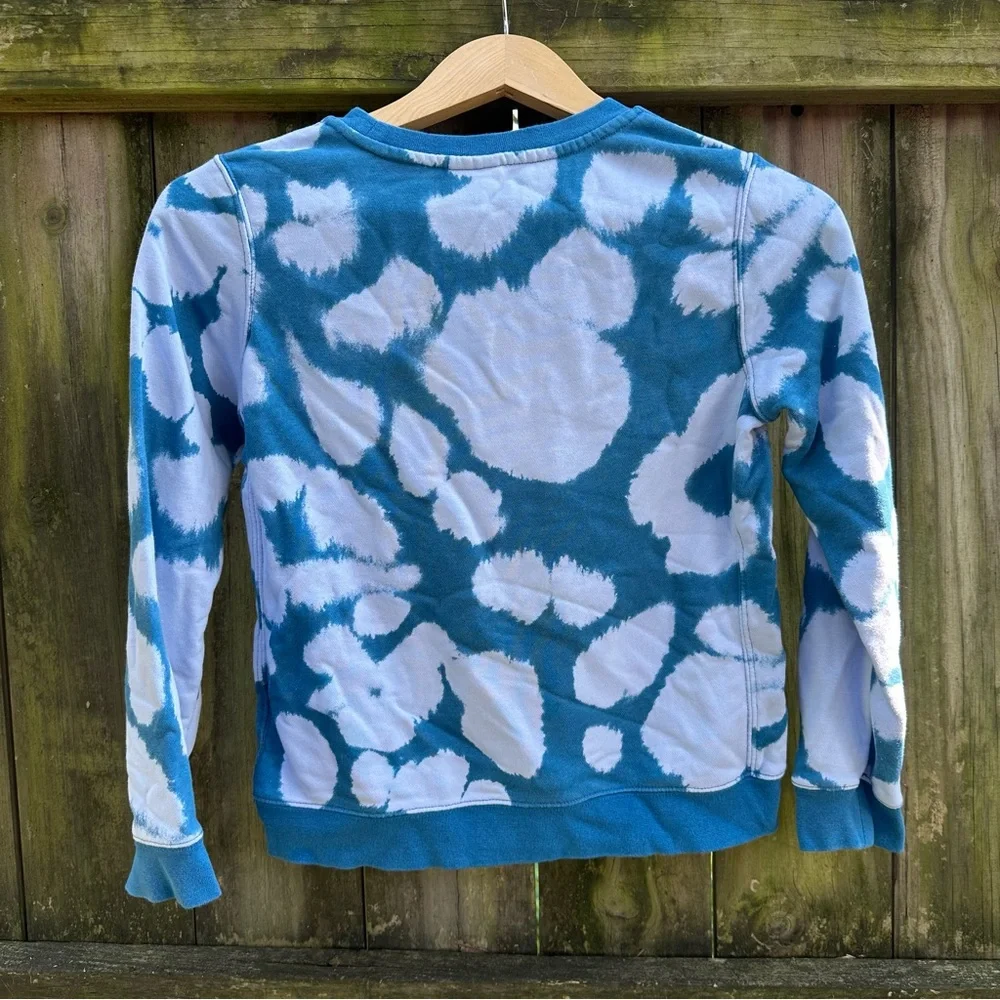 Nike Tie Dye Crewneck Sweatshirt Blue and‎ White Size Medium